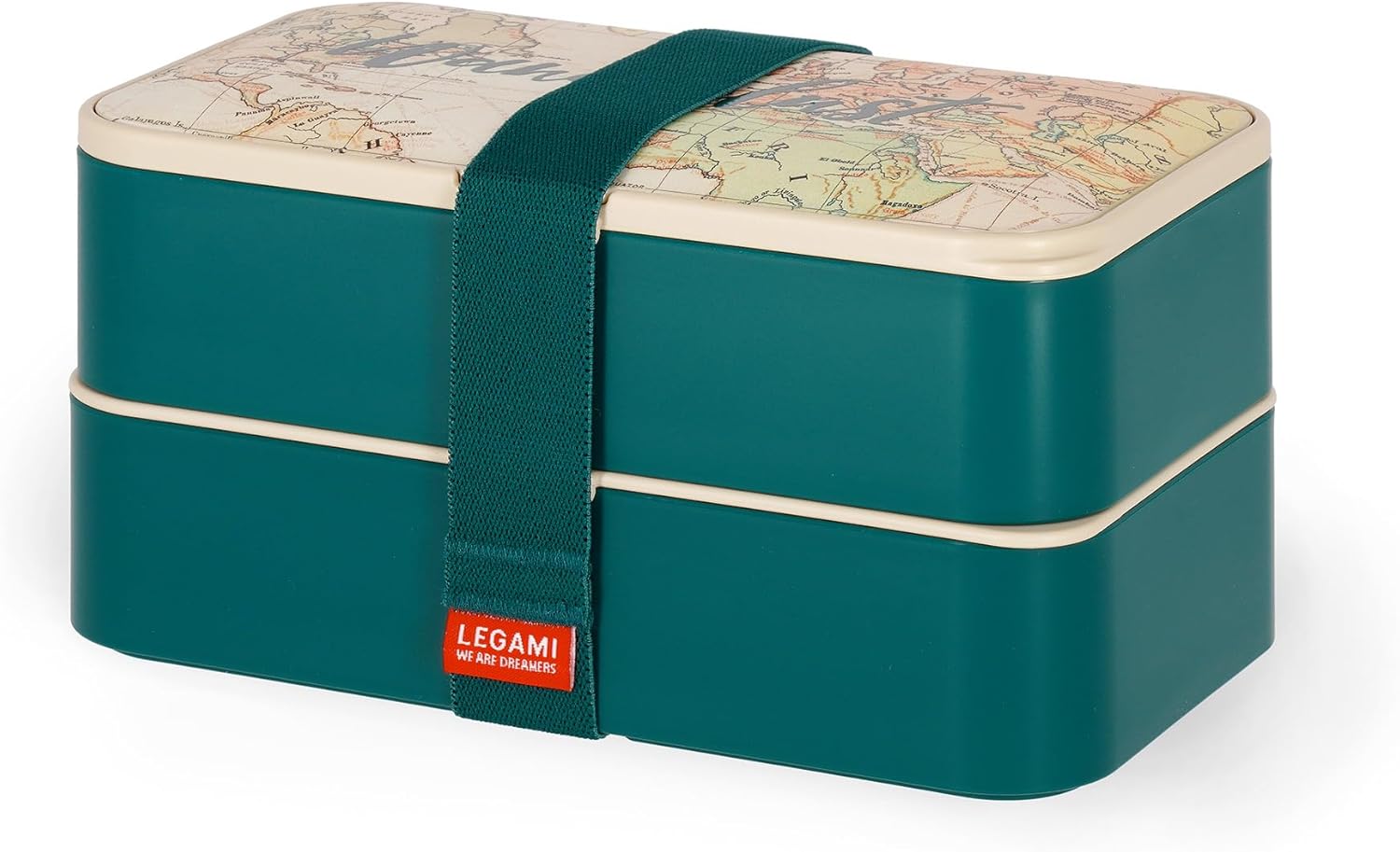 Legami – Fiambrera para el almuerzo, con 3 cubiertos incluidos, Travel, capacidad 120