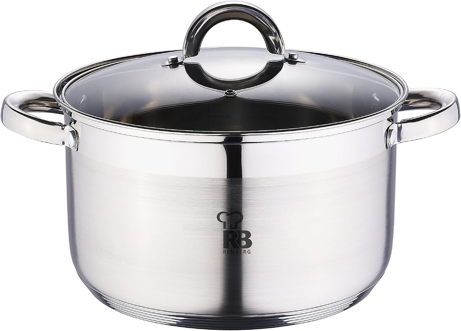 RENBERG Alexander | Cacerola de Cocina | Cacerola de 24 x 14.5 cm y 6,3 Litros con Ta