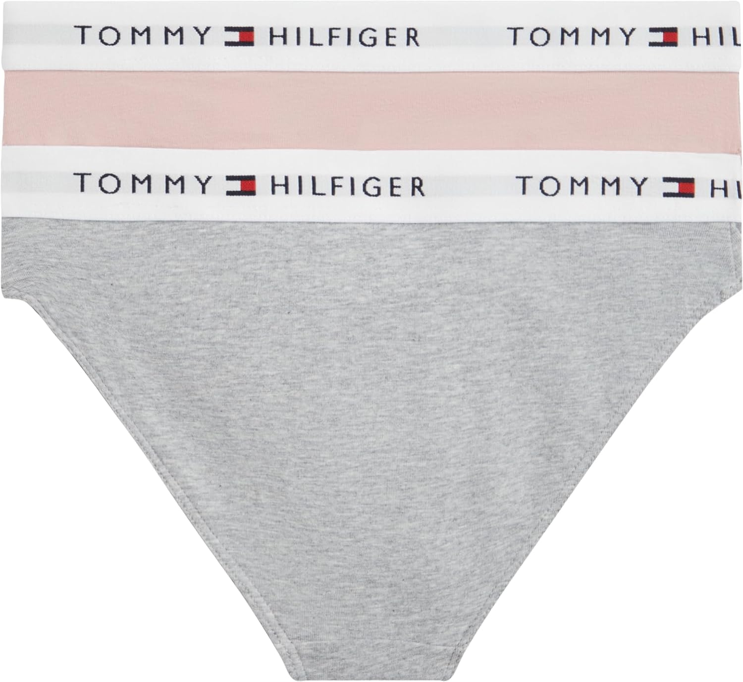 Tommy Hilfiger Girls 2 PK Bikini Multi (Foggy Pink/L Gry Htr) 14-16 Years 🇪🇸