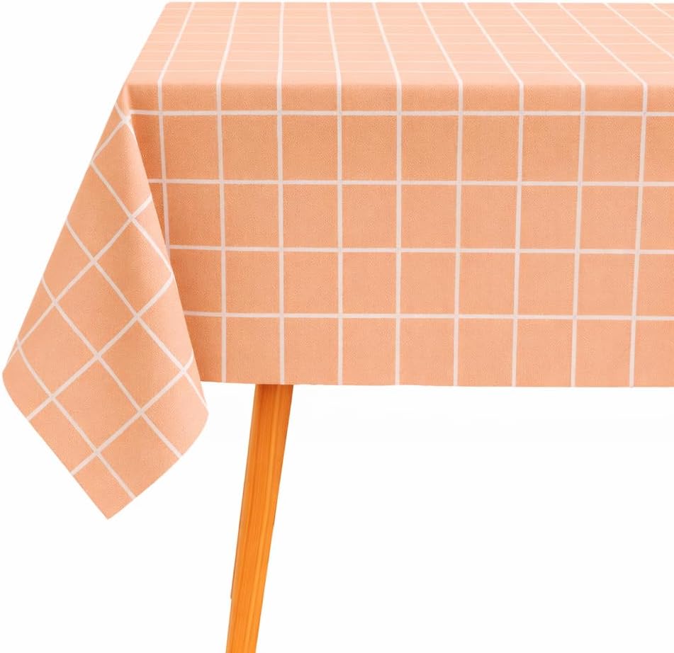 Madel Mantel Antimanchas Rectangular, Mantel Impermeable, Facil de Limpiar, Mantel Ex