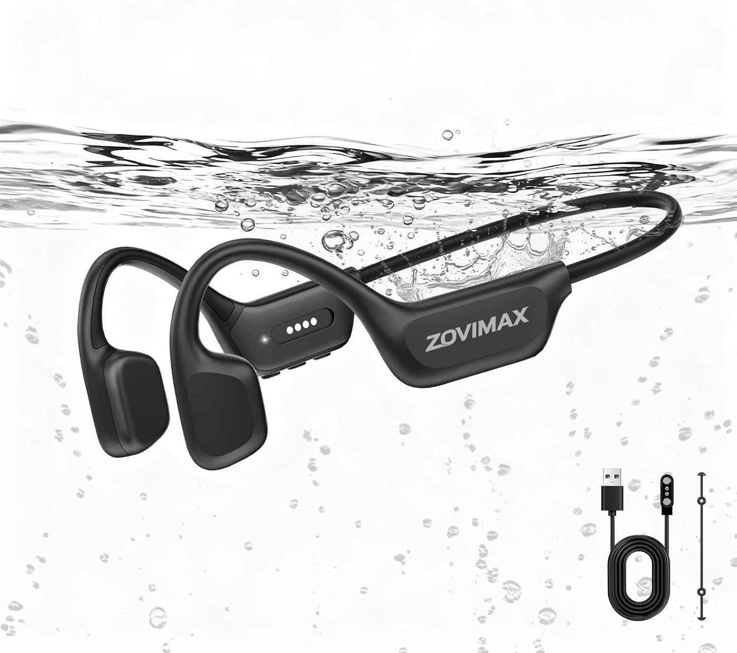 ZOVIMAX Auriculares Conducción Ósea Natación, IP68, Bluetooth 6.0, MP3 8 GB 🇪🇸
