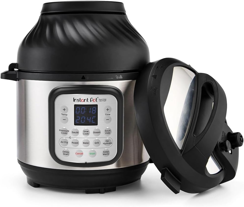 Instant Pot Duo Crisp   Air 11 en 1 Olla a Presión Multiusos y Freidora de Aire con F
