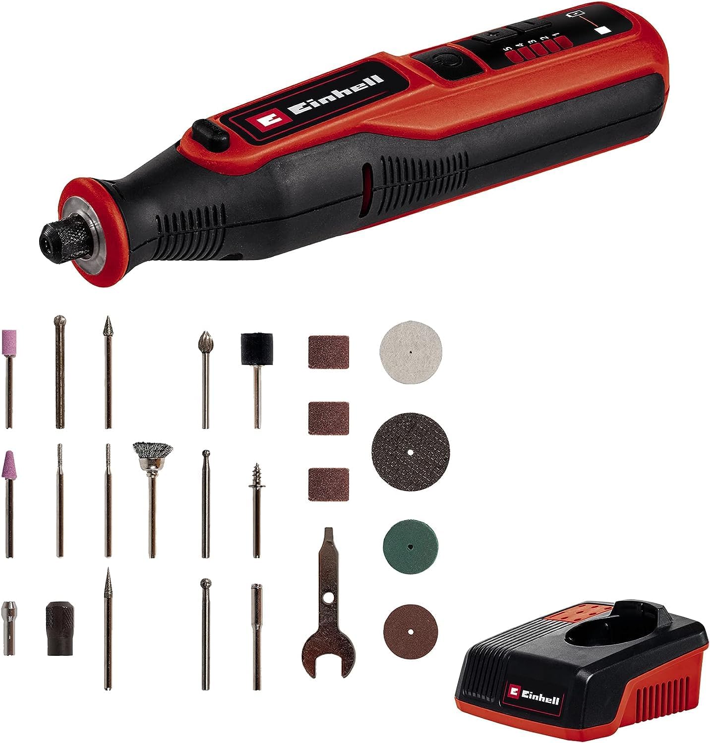 Einhell Herramienta de lijado/grabado con batería TE-MT 7.2 Li (7,2 V, 5500-26000 min