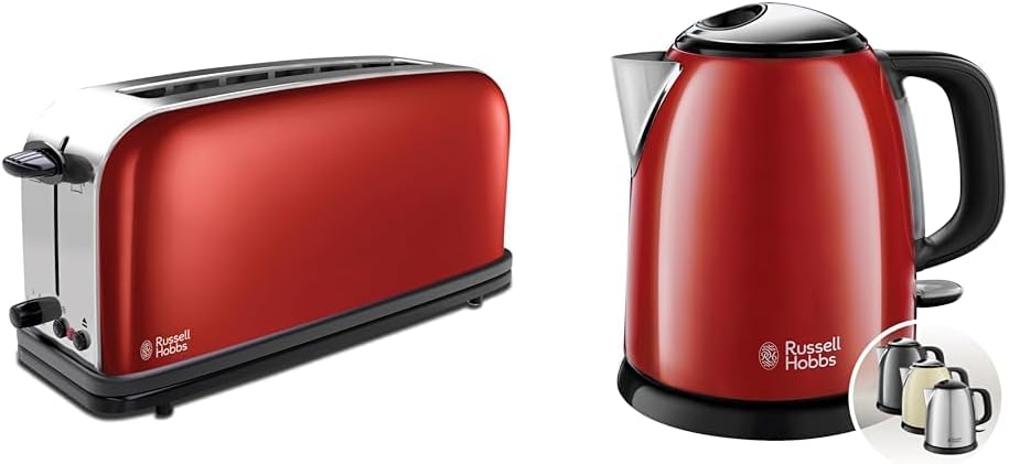 Russell Hobbs Tostadora   Hervidor de Agua Eléctrico Pequeño [pack especial] Colours 