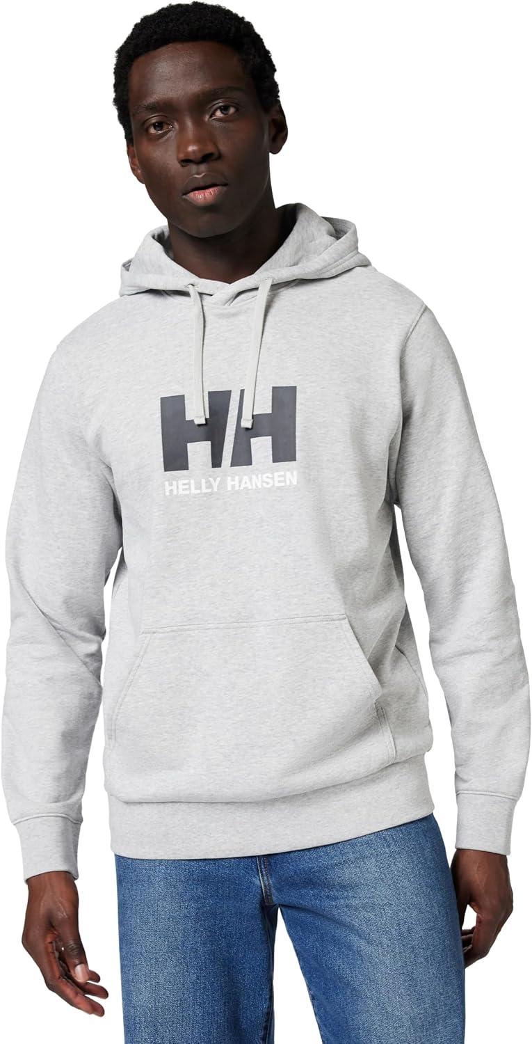 Helly Hansen Hombres Sudadera con Capucha HH Logo 3.0, Grau Melange 2.0, M 🇪🇸