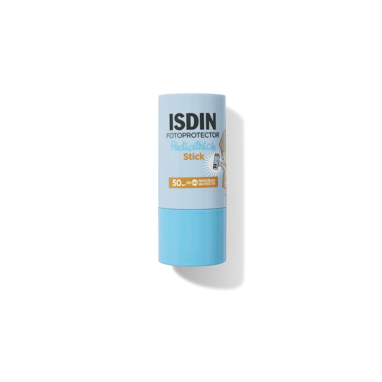 ISDIN Pediatrics Stick SPF 50 Protector en Stick para Niños y Bebés, Alta Protección 
