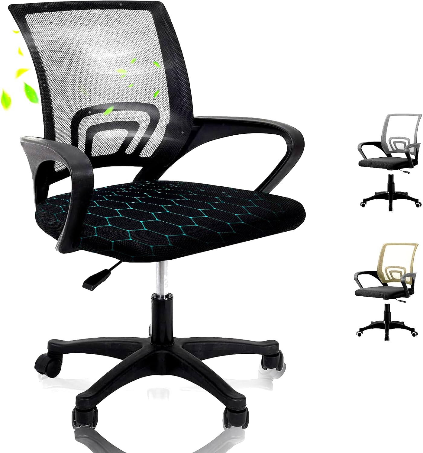 EveryKip Original® Silla Escritorio Ergonomica Ajustable con Apoyo Lumbar| Ruedas Ant