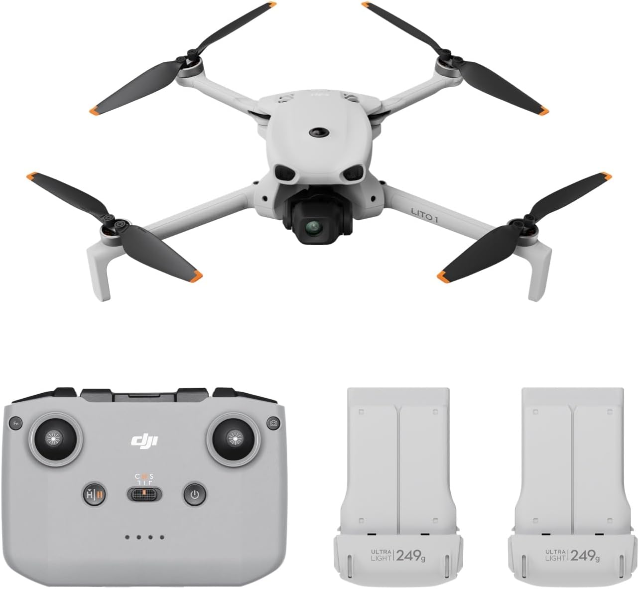 DJI Lito 1 Pack 2 Baterías (DJI RC-N3), Versión actualizada de Mini 4K 🇪🇸