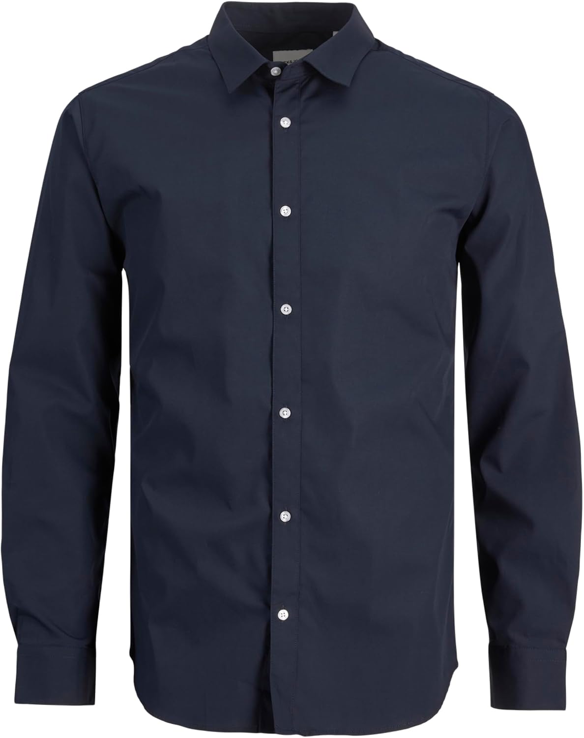 JACK & JONES JJJOE LS – Camiseta Lisa para Hombre (Talla L), Color Azul Marino, Azul 