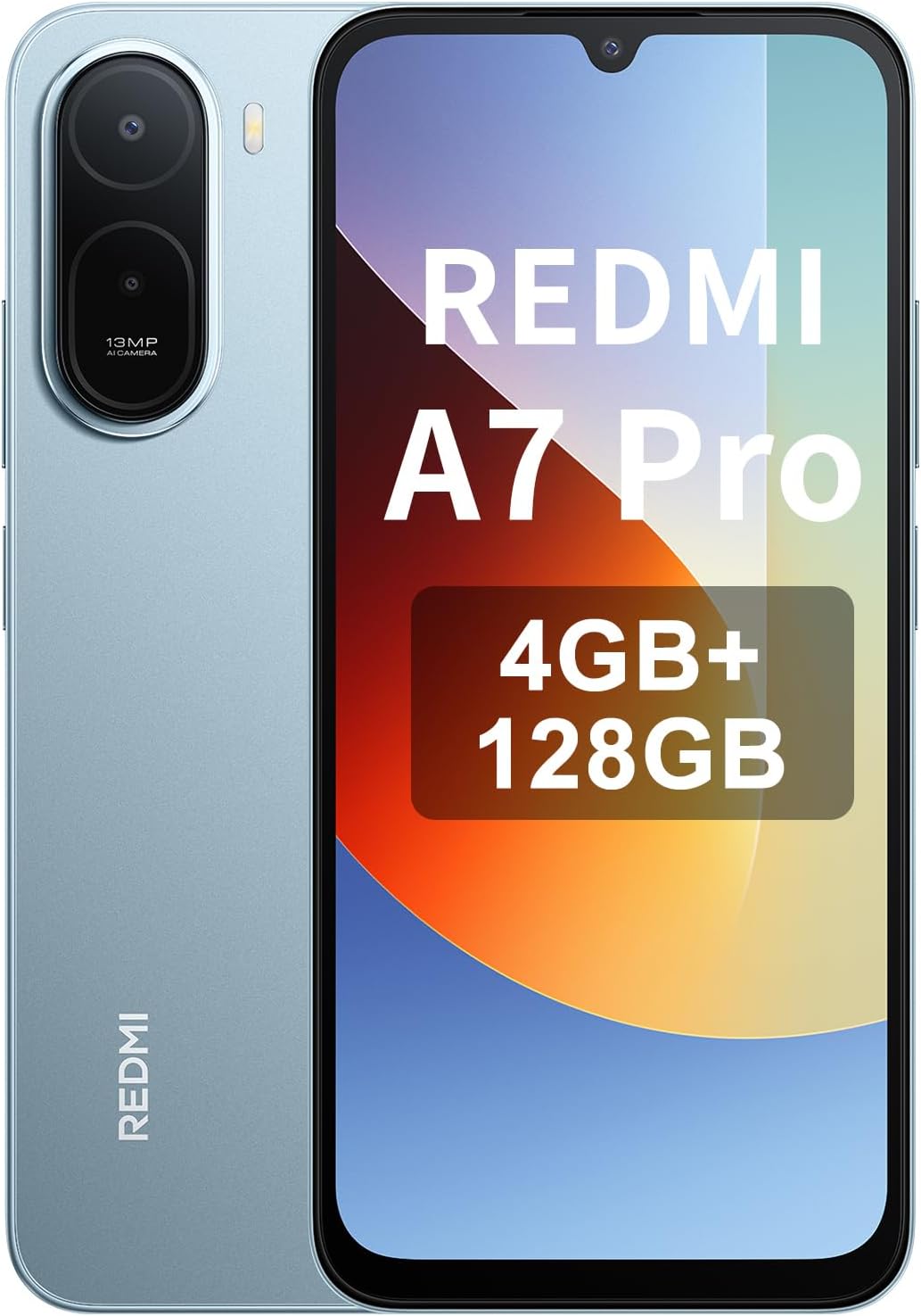 Xiaomi Redmi A7 Pro 4GB+128GB, 4GB+64GB Móvil Libre, Pantalla 6.9″ 120Hz, Batería 600