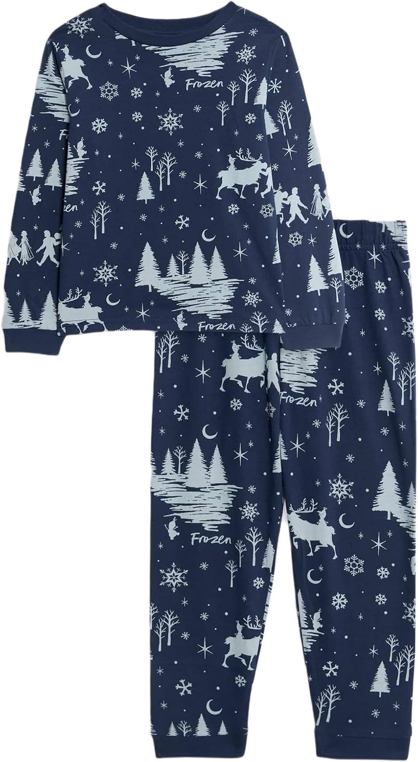 Marks & Spencer Pijama Puro algodón de Frozen™ de Disney (2-8 años) Mezcla De Azul Ma