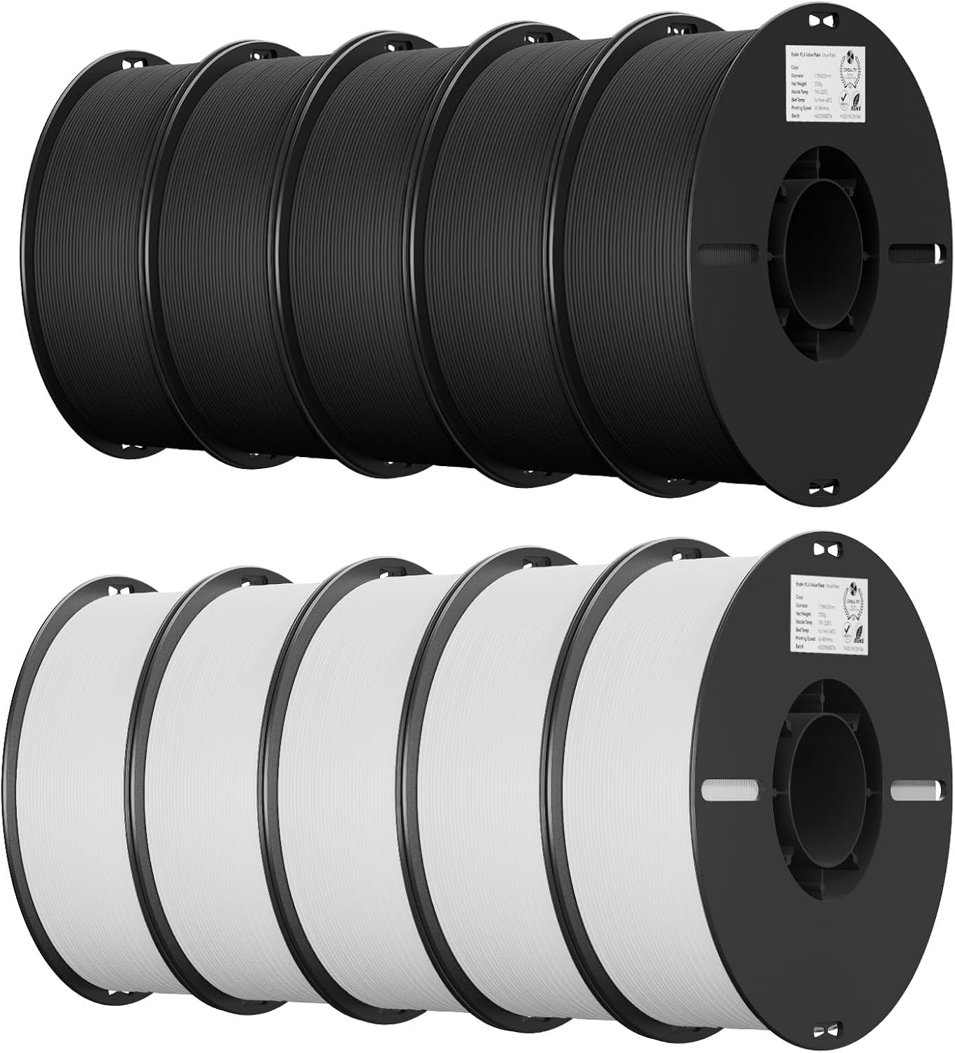 Creality Filamento PLA 1.75mm, Filamento para Impresora 3D Precisión Dimensional  /- 
