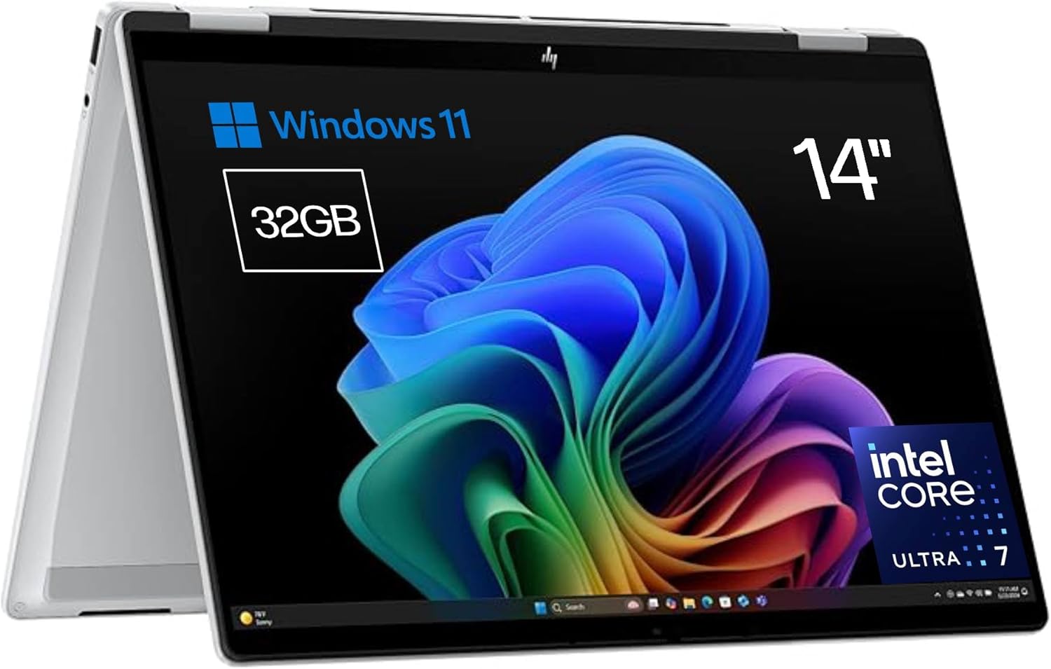 HP Omnibook X Flip – Ordenador portátil Convertible de 14″ 2K IPS táctil Intel Ultra 