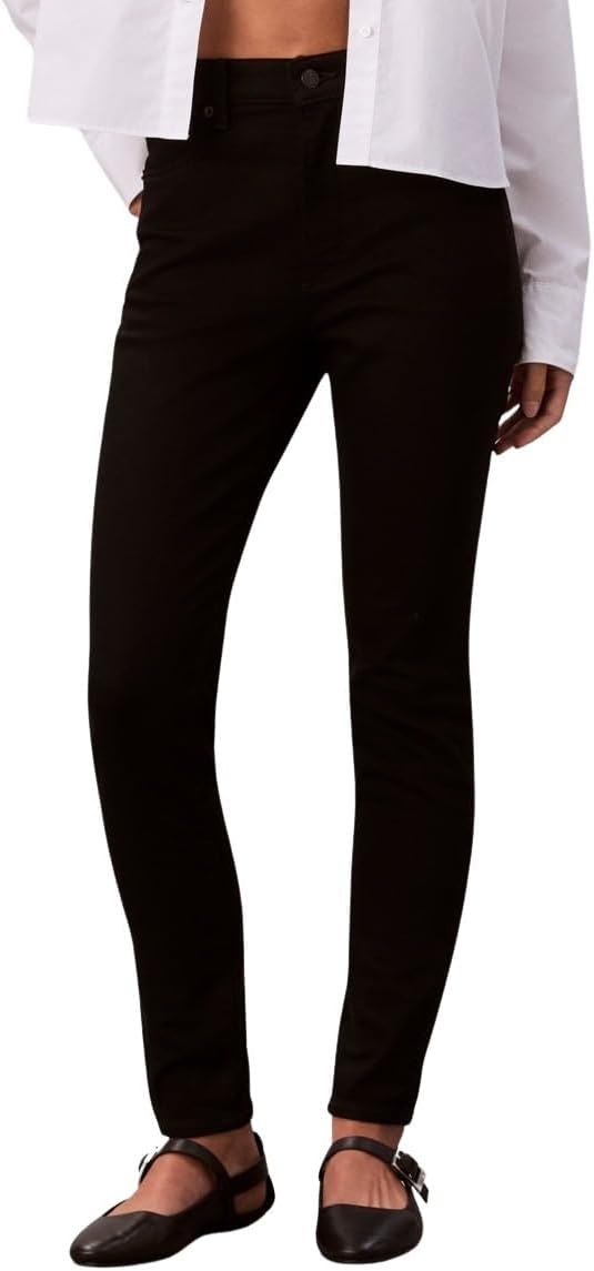 Calvin Klein High Rise Skinny Jean Lv047D740G Jeans, Black (CK Classic Black), 25W / 