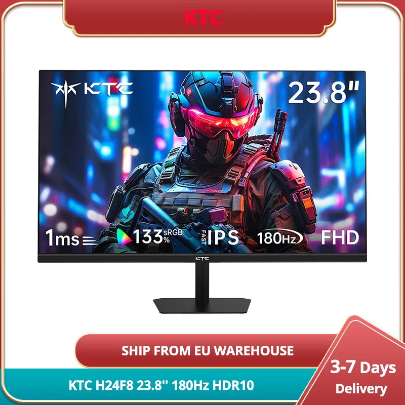 **Monitor para Juegos Ktc H24F8 de 23.8» 19201080 16:9, Pantalla IPS Rápida, Frecuenc