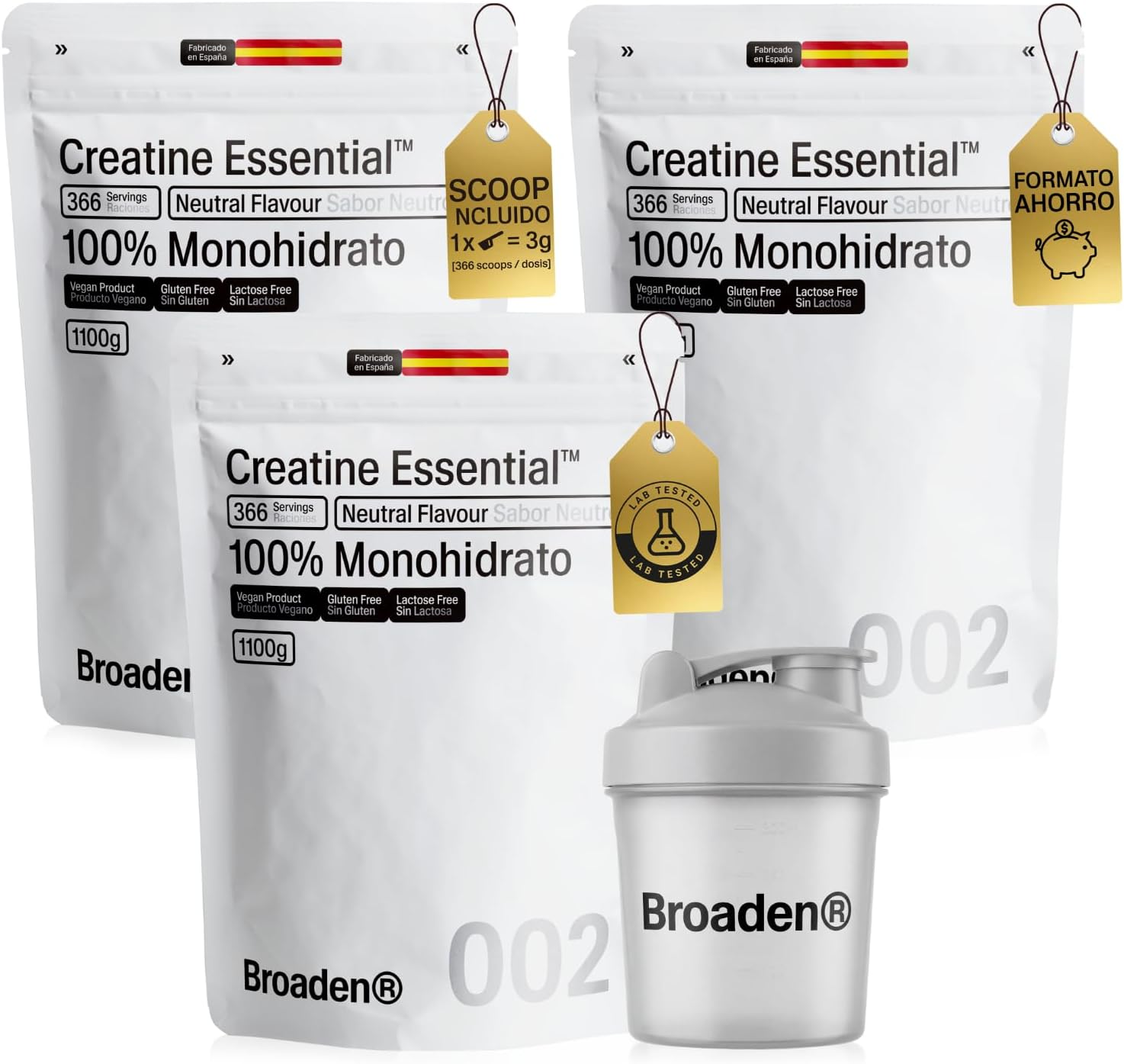 Incluye shaker y dosificador de regalo