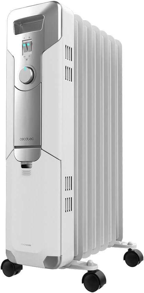 Cecotec Radiador Eléctrico de Aceite ReadyWarm 7000 Space. 7 Módulos, Bajo Consumo, 1