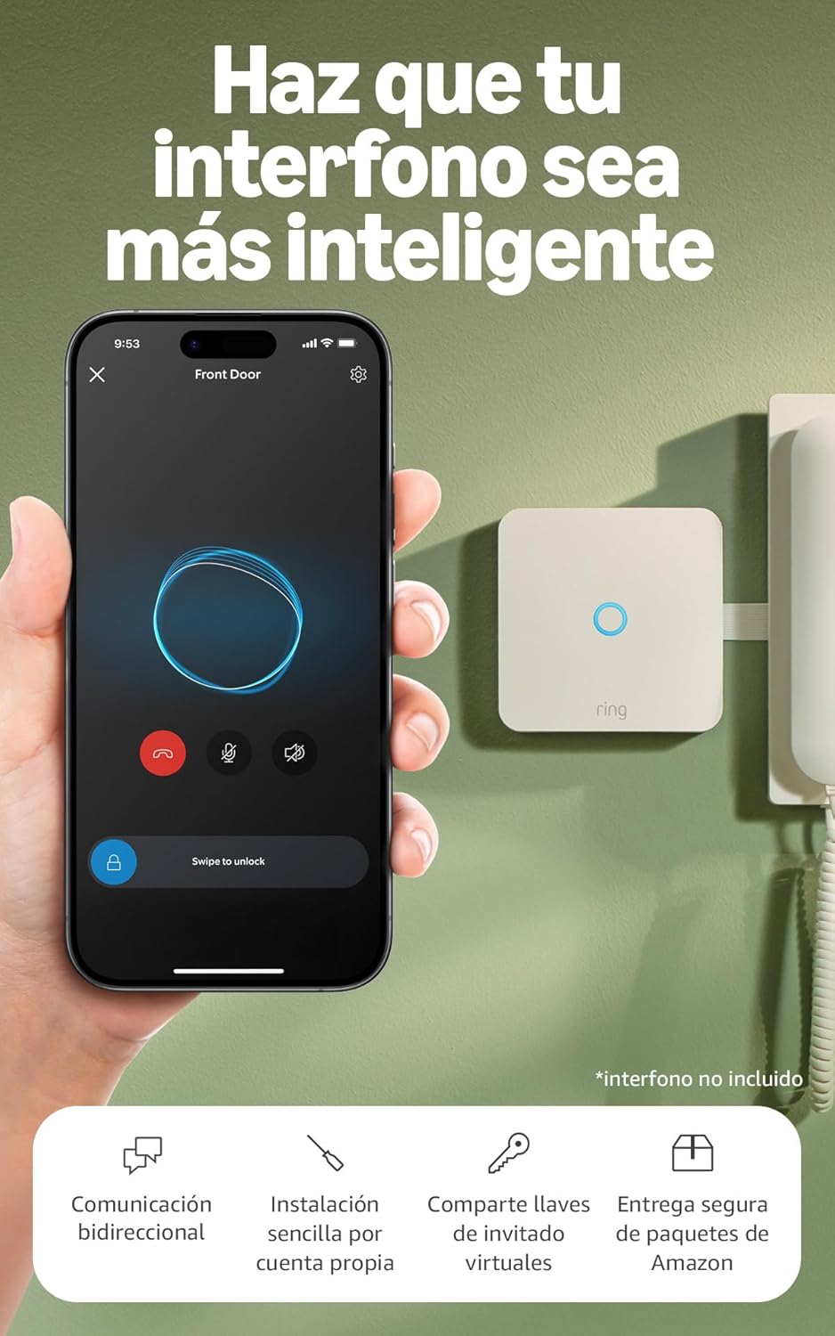Ring Intercom Audio | Haz que tu interfono sea más inteligente | Transmisión de audio