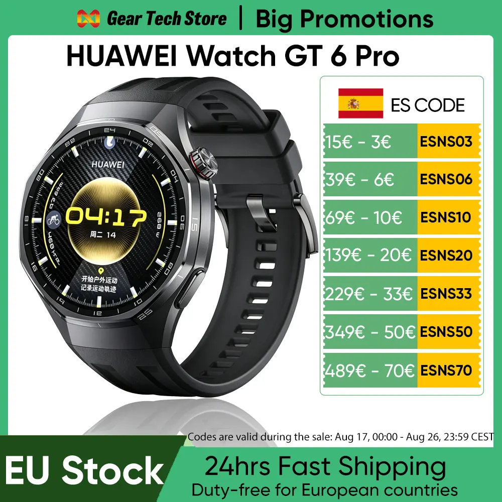 **Reloj inteligente HUAWEI Watch GT 6 Pro de 46 mm, pantalla AMOLED de 1,47 pulgadas,