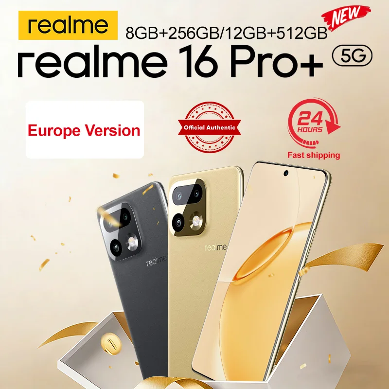 **realme 16 Pro Plus 5G Smartphone 2026 Nuevo Snapdragon 7 Gen 4 Cámara de 200MP Pant