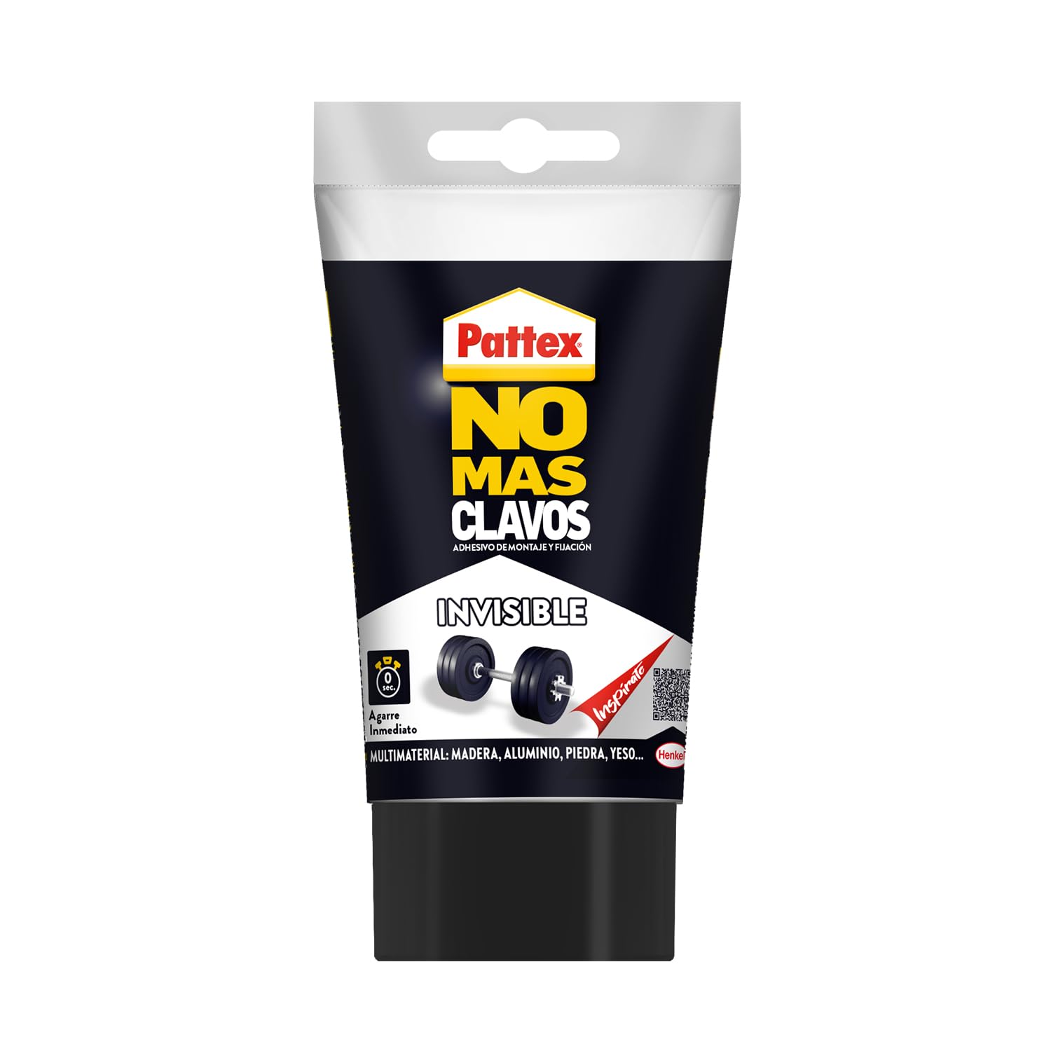 Pattex No Más Clavos Invisible, pegamento resistente transparente, pegamento extrafue