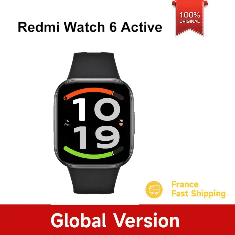 **Versión Global Xiaomi Redmi Watch 6 Active Smartwatch Pantalla AMOLED de 1.85» 18 D