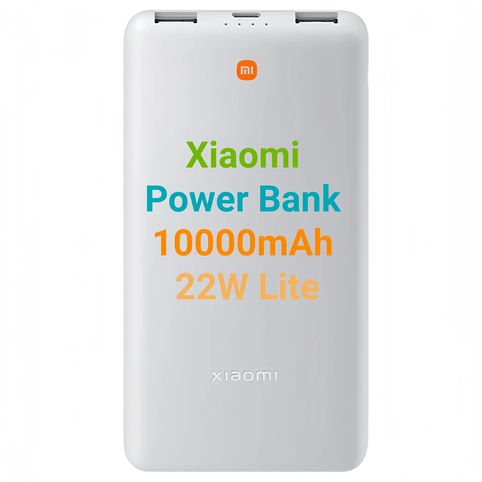 **Xiaomi Power Bank 10000mAh 22W Lite – Batería portátil ligera con carga rápida 22.5
