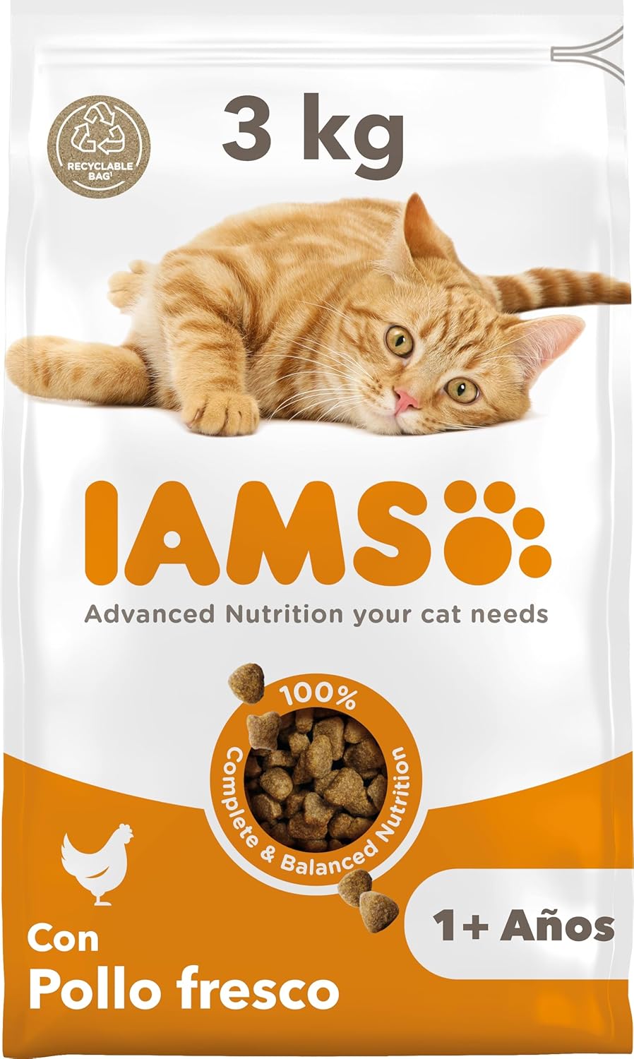 Pienso seco para gatos adultos 3 kg solo