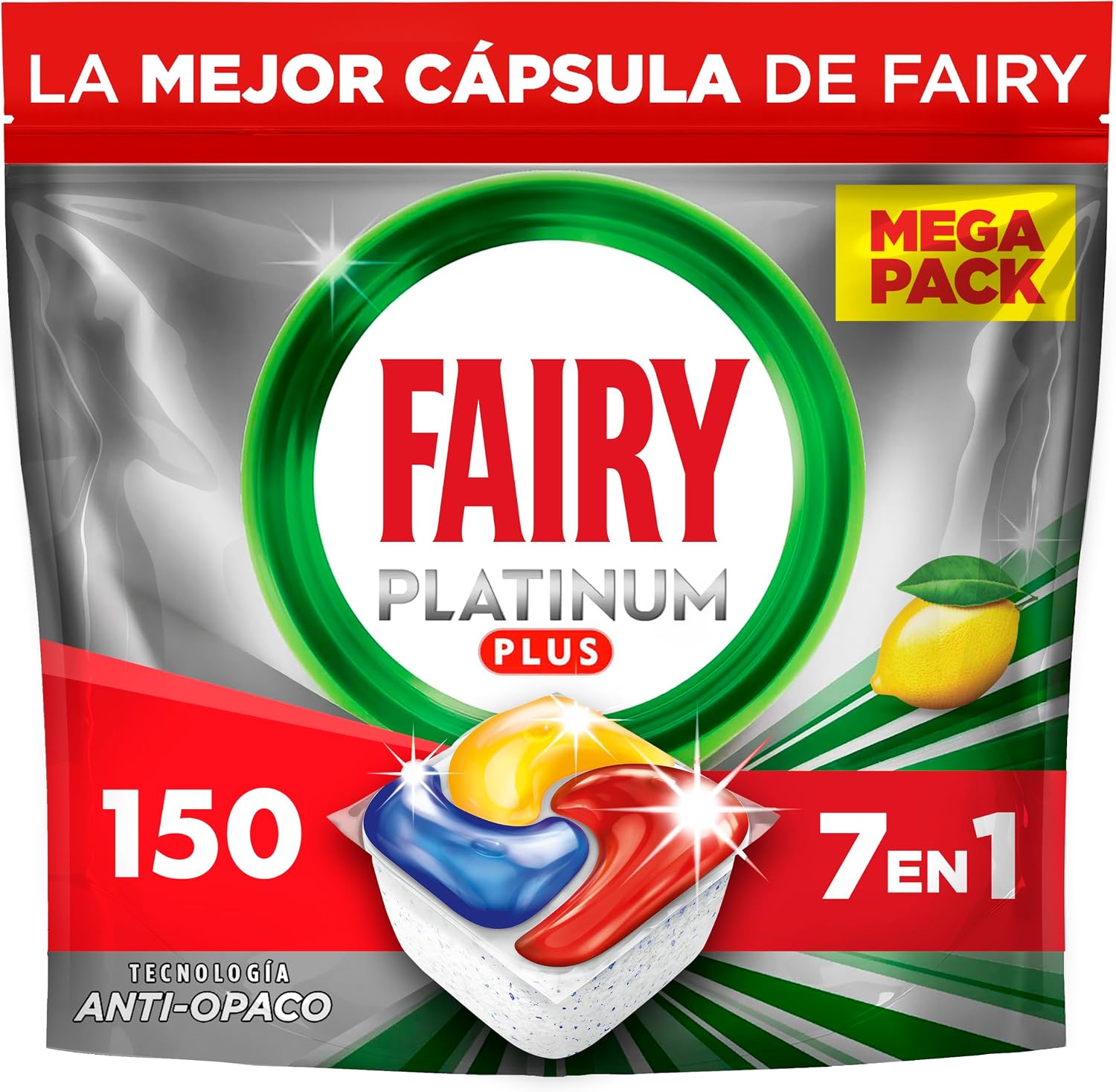 Cápsulas lavavajillas Fairy Platinum Plus 114 uds solo