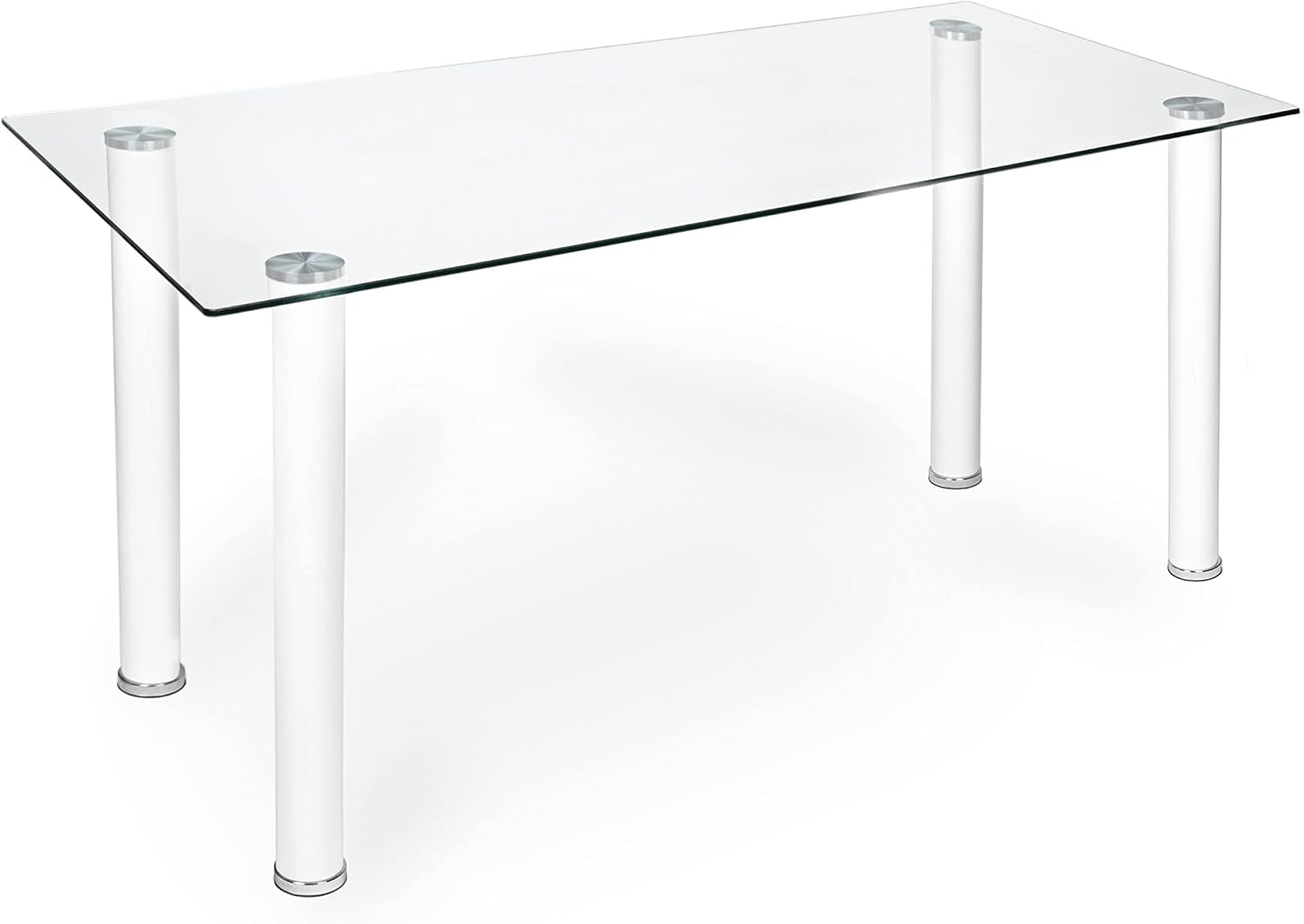 Mesa de salón 140x80 con sobre de cristal solo 85
