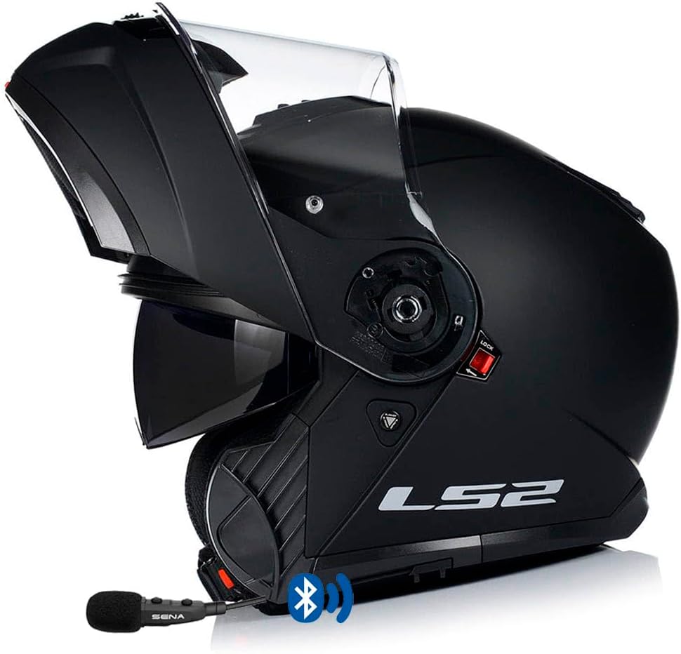 Casco de moto modular Moto Guzzi con intercom integrado solo