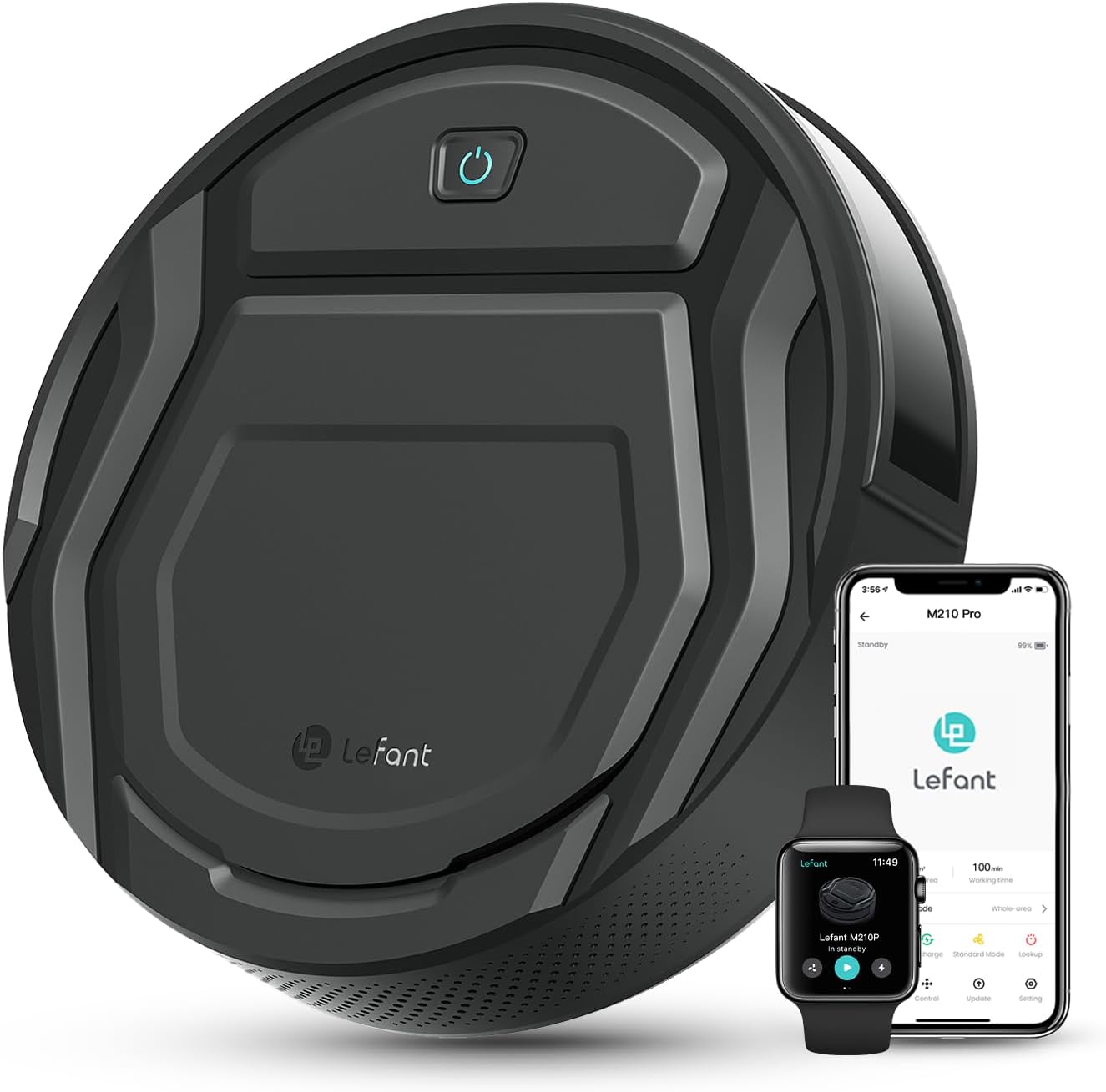 Lefant M210P Robot Aspirador 2200Pa WiFi