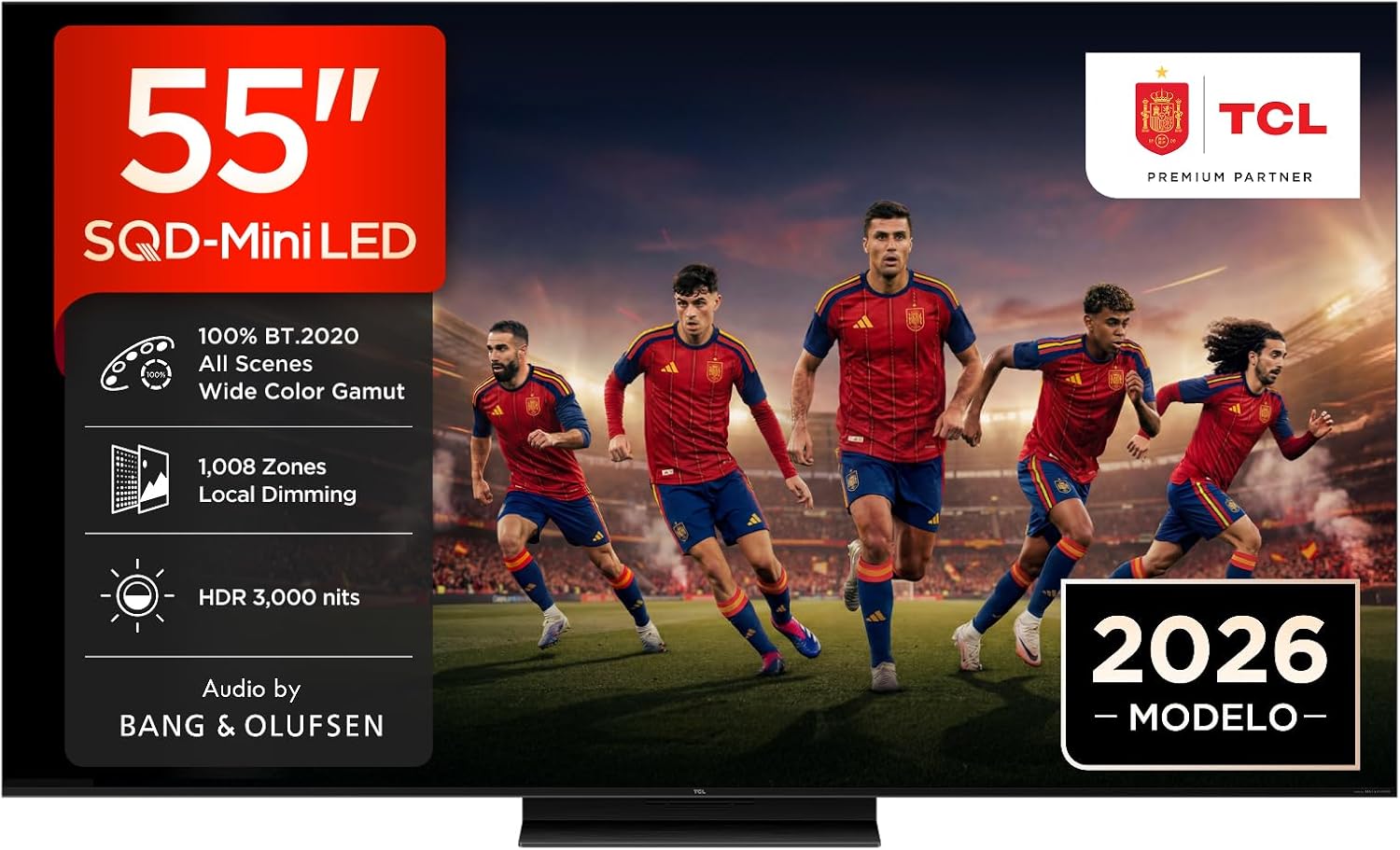 TCL 55C8L Televisor 55'' SQD Mini LED 4K 144Hz