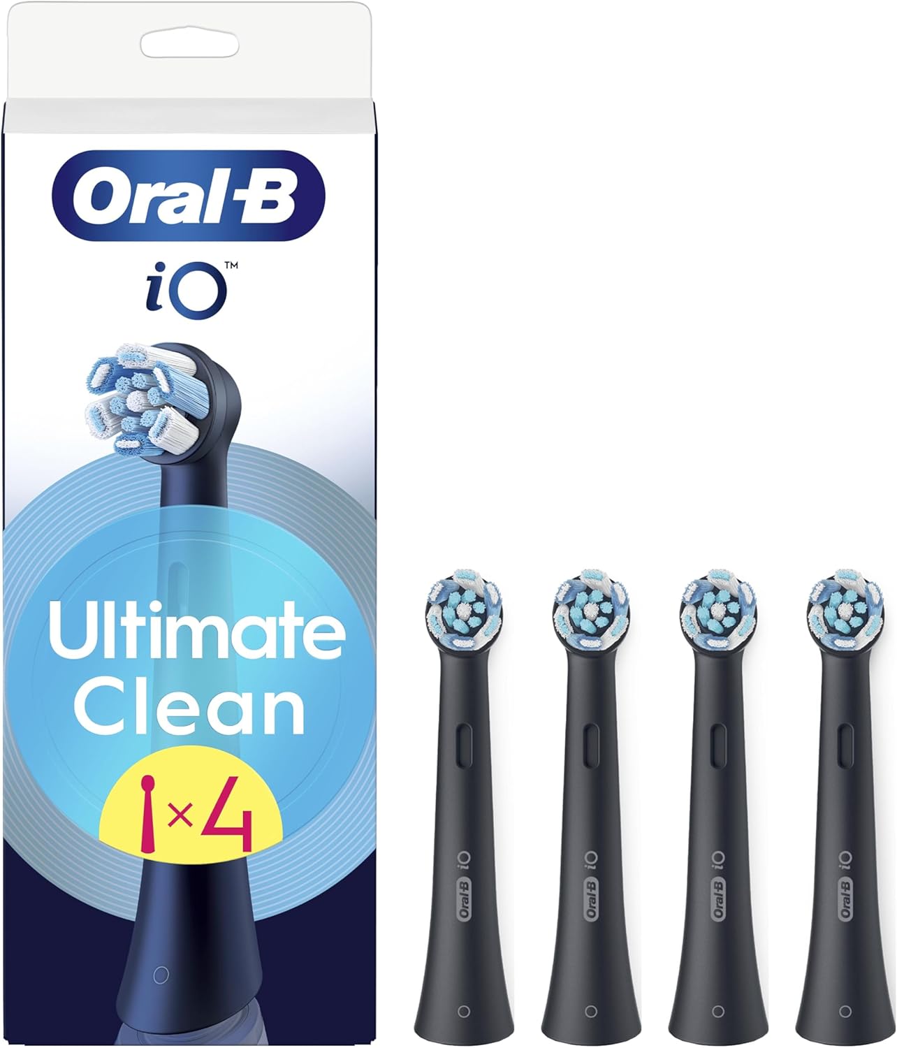 Oral-B iO Ultimate Clean Pack 4 Cabezales de Recambio Negros