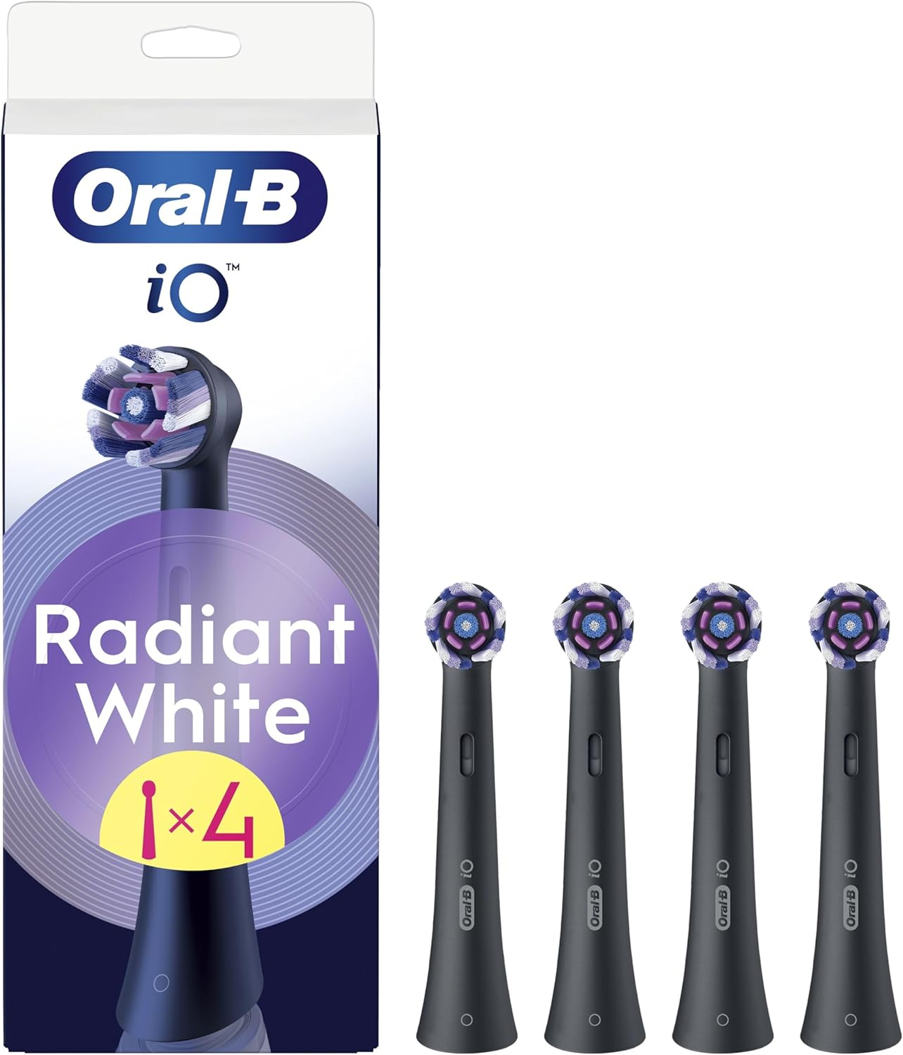 Pack 4 Oral-B iO Series Radiant White Cabezales Recambio