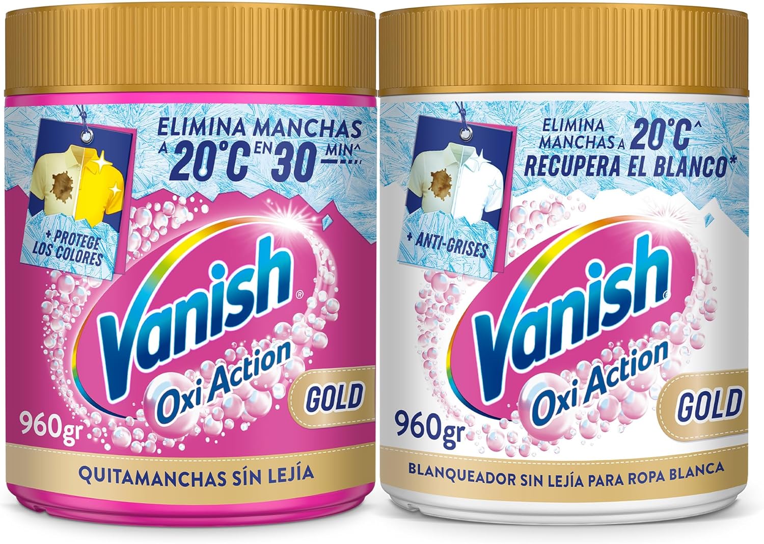 Pack 3 Vanish Gold Quitamanchas en Polvo 960 g