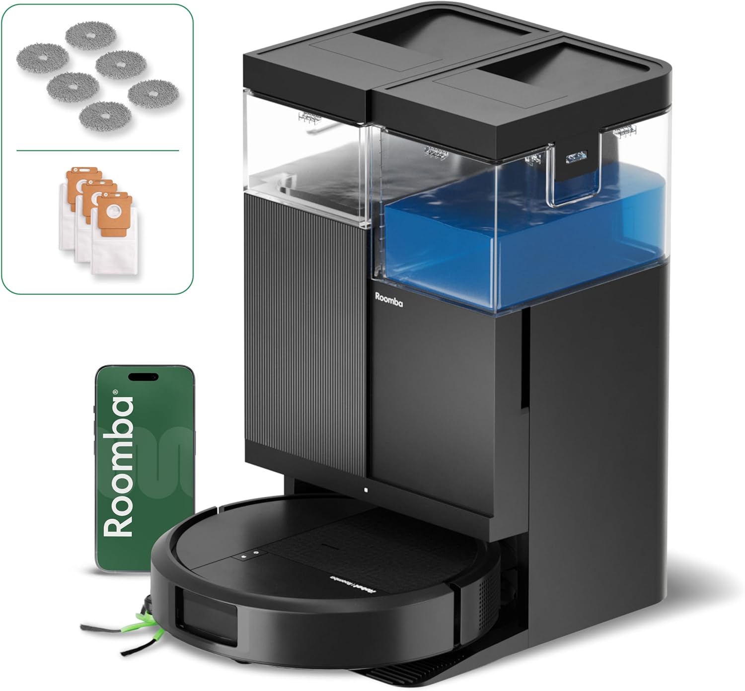 iRobot Roomba Plus 516 Combo Base Autowash Negro