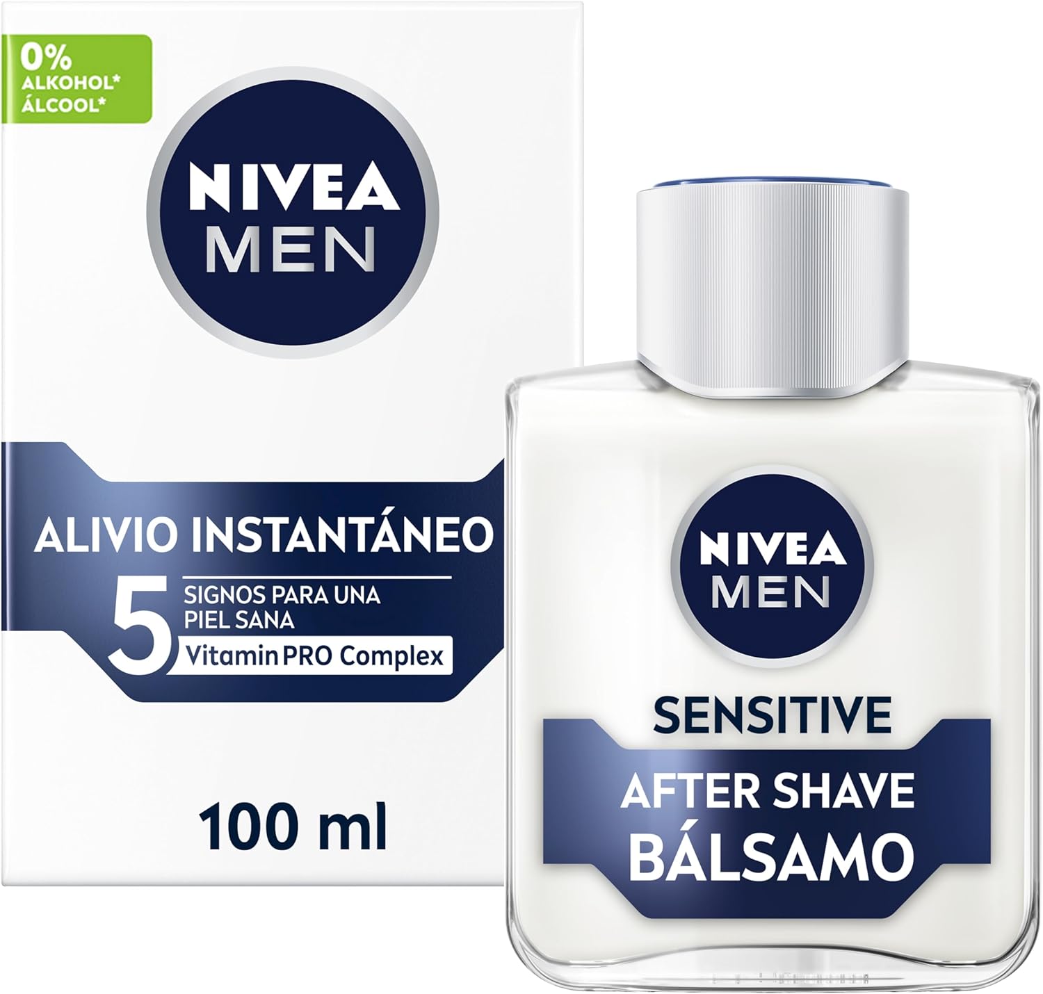 Pack 2 Nivea Men Sensitive Bálsamo After Shave 0% Alcohol 100 ml