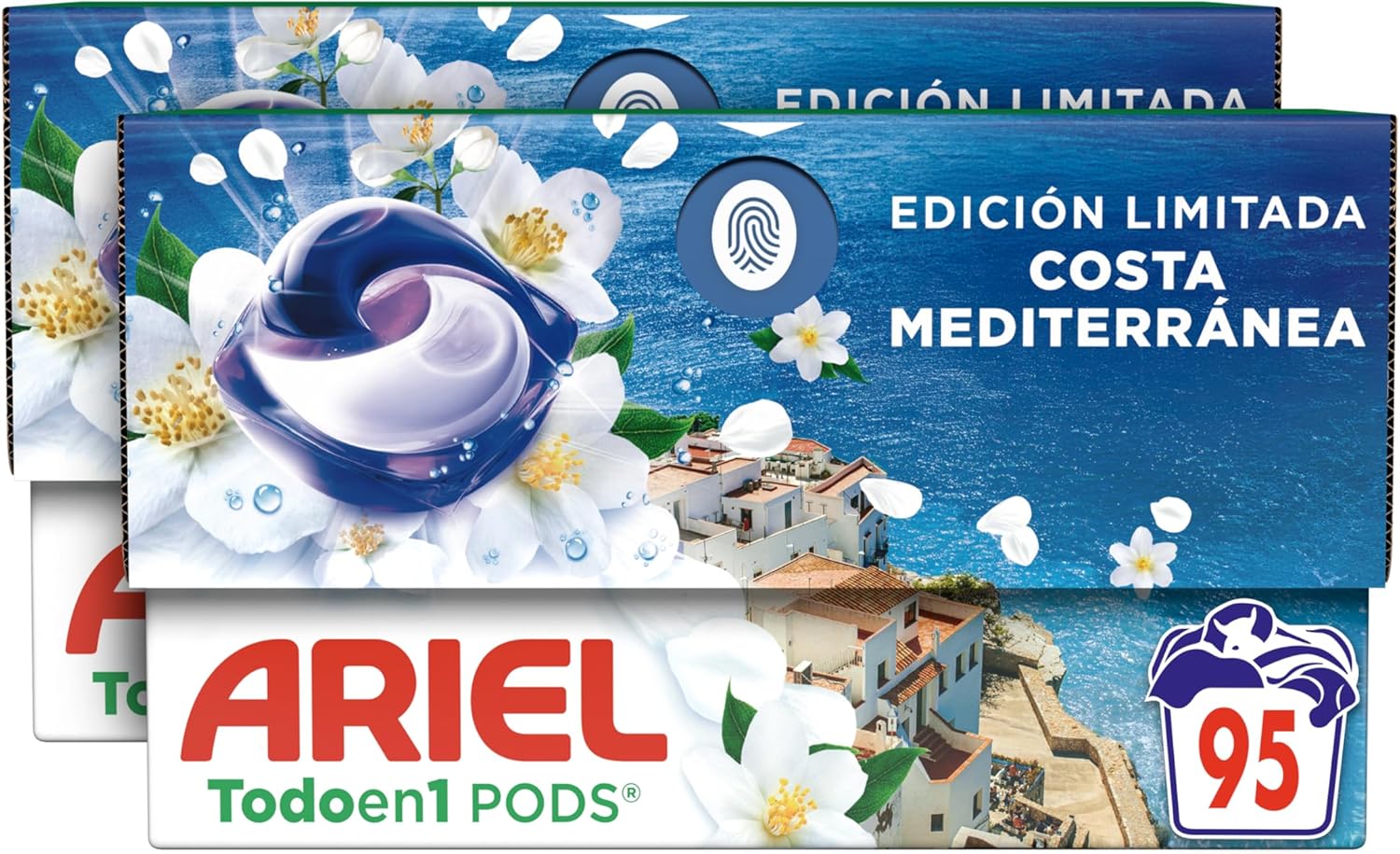 Ariel Todo en 1 PODS Brisa Marina y Jazmín 95 Lavados