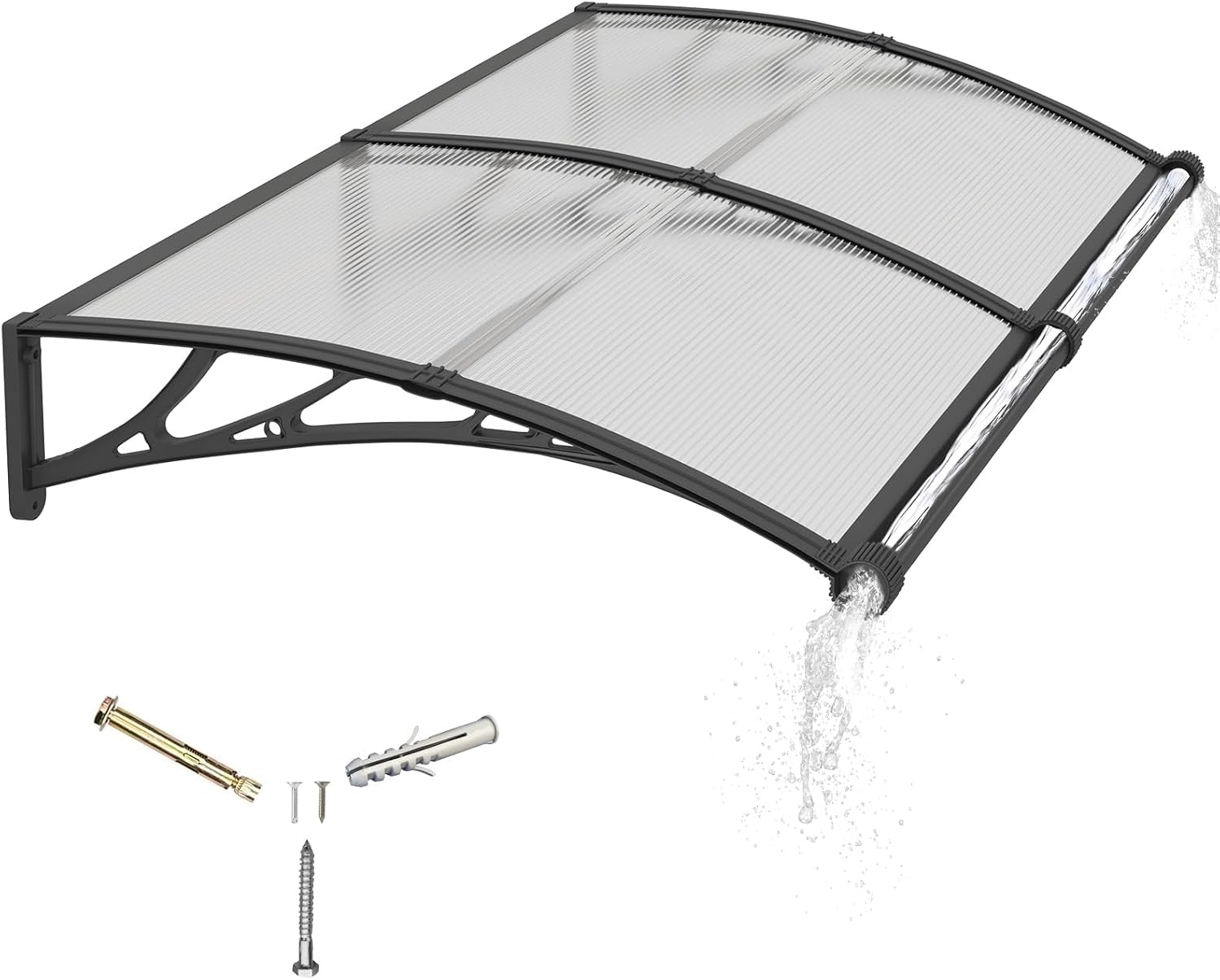 VOUNOT Marquesina Exterior para Puertas y Ventanas 200x80cm