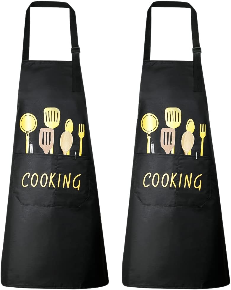 Pack 2 Vicloon Delantales de Cocina Impermeables