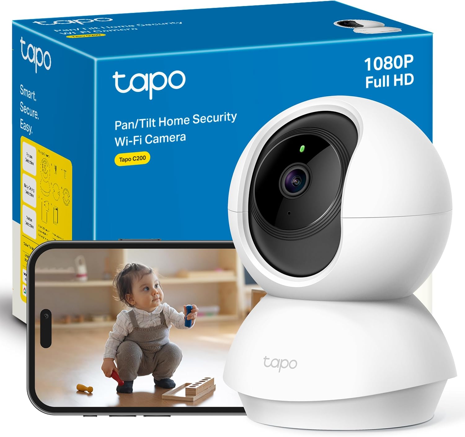 Pack 2 Cámaras de Vigilancia WiFi Tapo C200 1080p