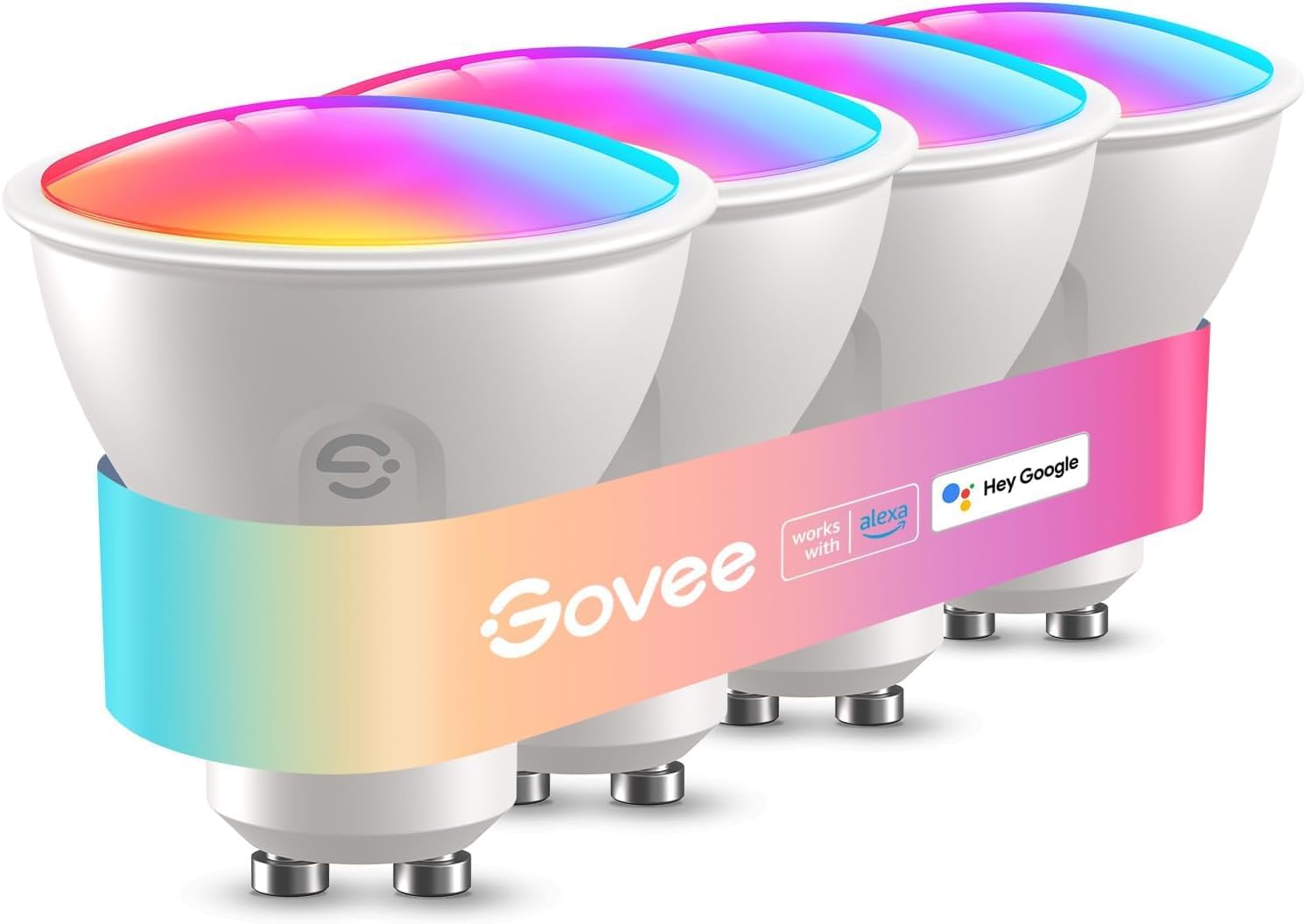 Pack 4 Bombillas Inteligentes Govee GU10 400 lm