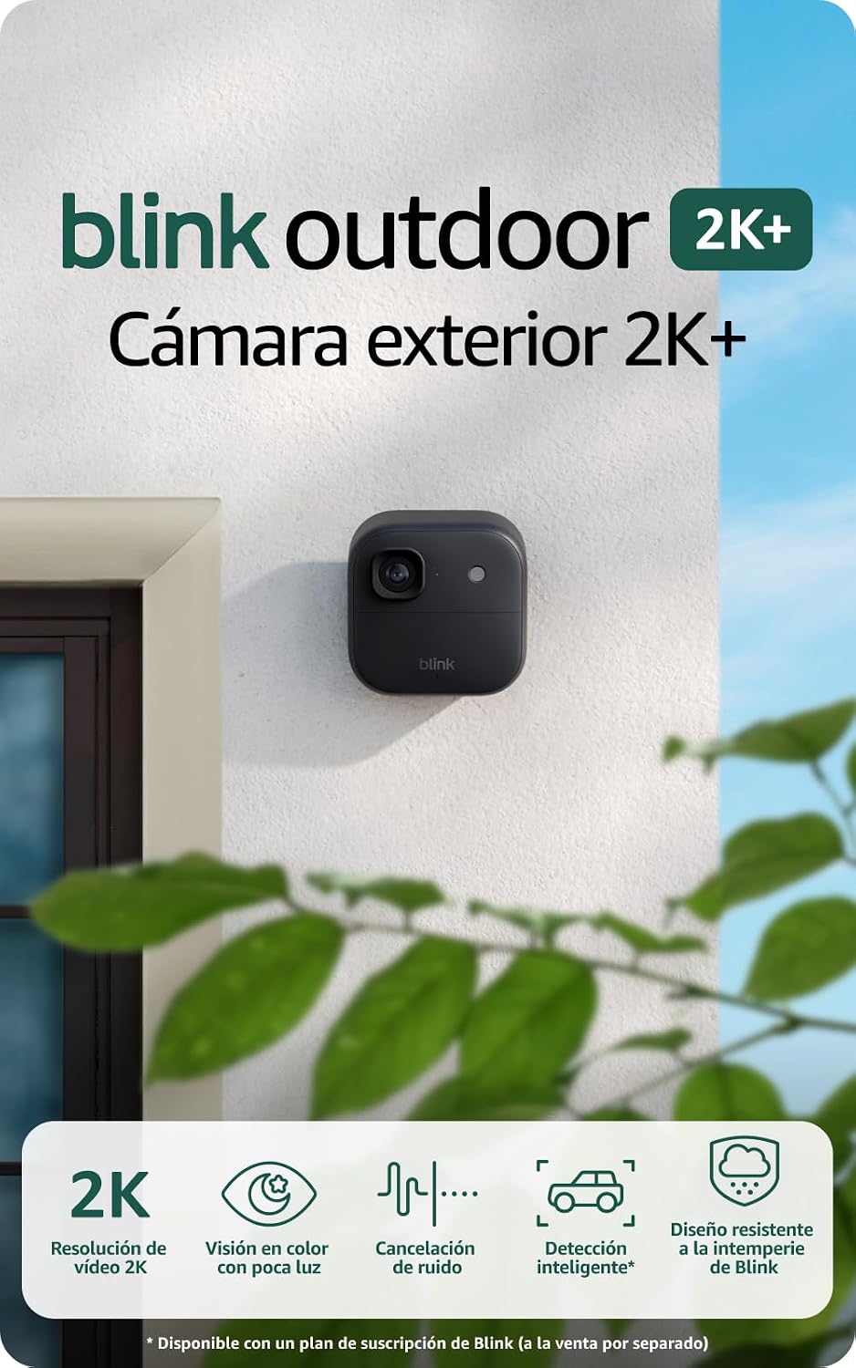 Cámara de Seguridad Exterior Blink Outdoor 2K