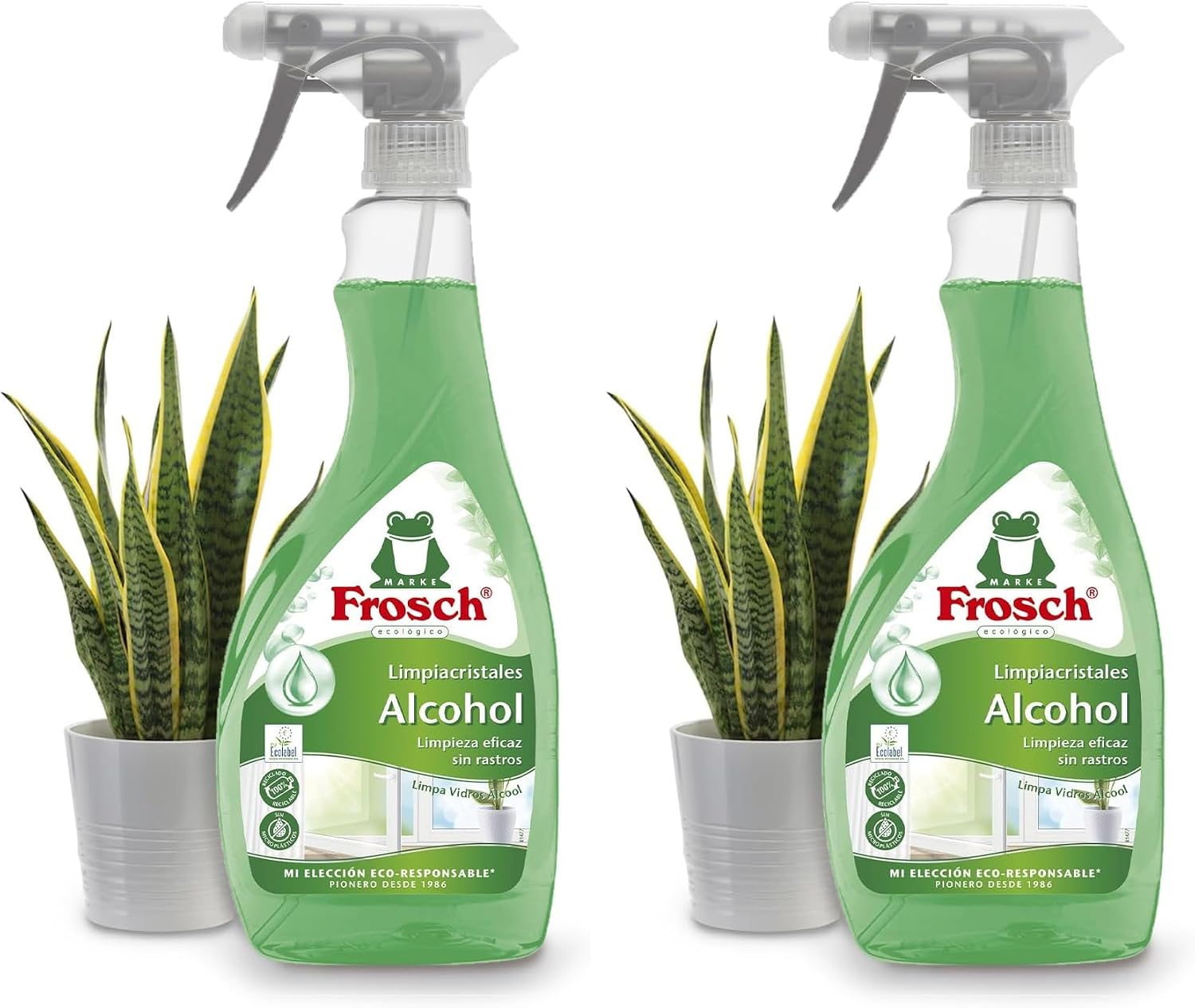 Pack de 2 Limpiacristales Frosch con Alcohol 500 ml