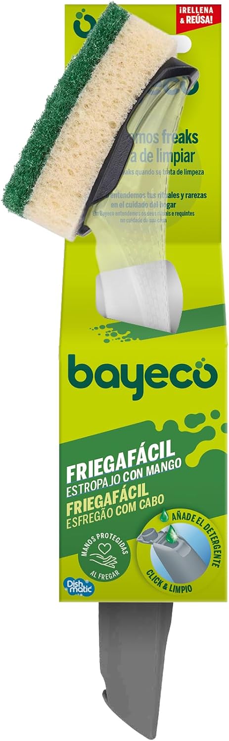 Estropajo con Mango Bayeco Click & Limpio
