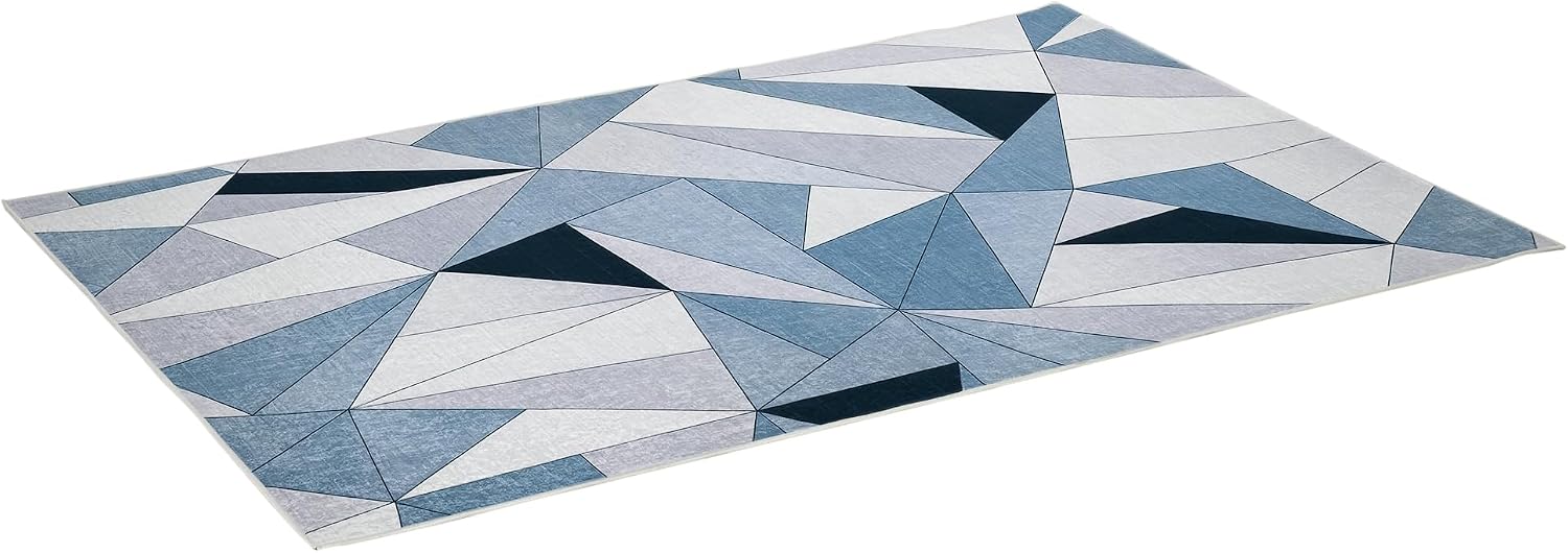 Alfombra de Salón HOMCOM Geométrica Multicolor 230x160 cm