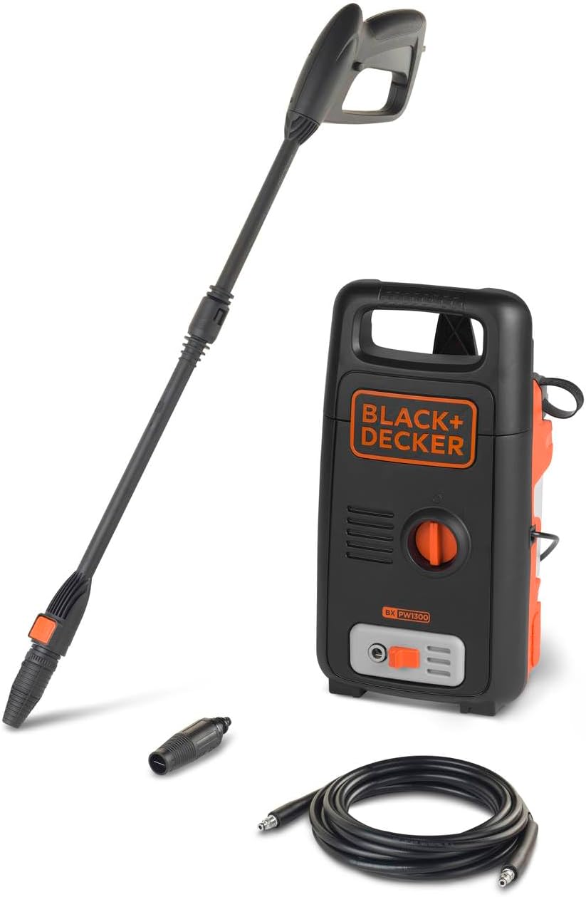 Black+Decker BXPW1300E Hidrolimpiadora de Alta Presión 1300W 100 Bar