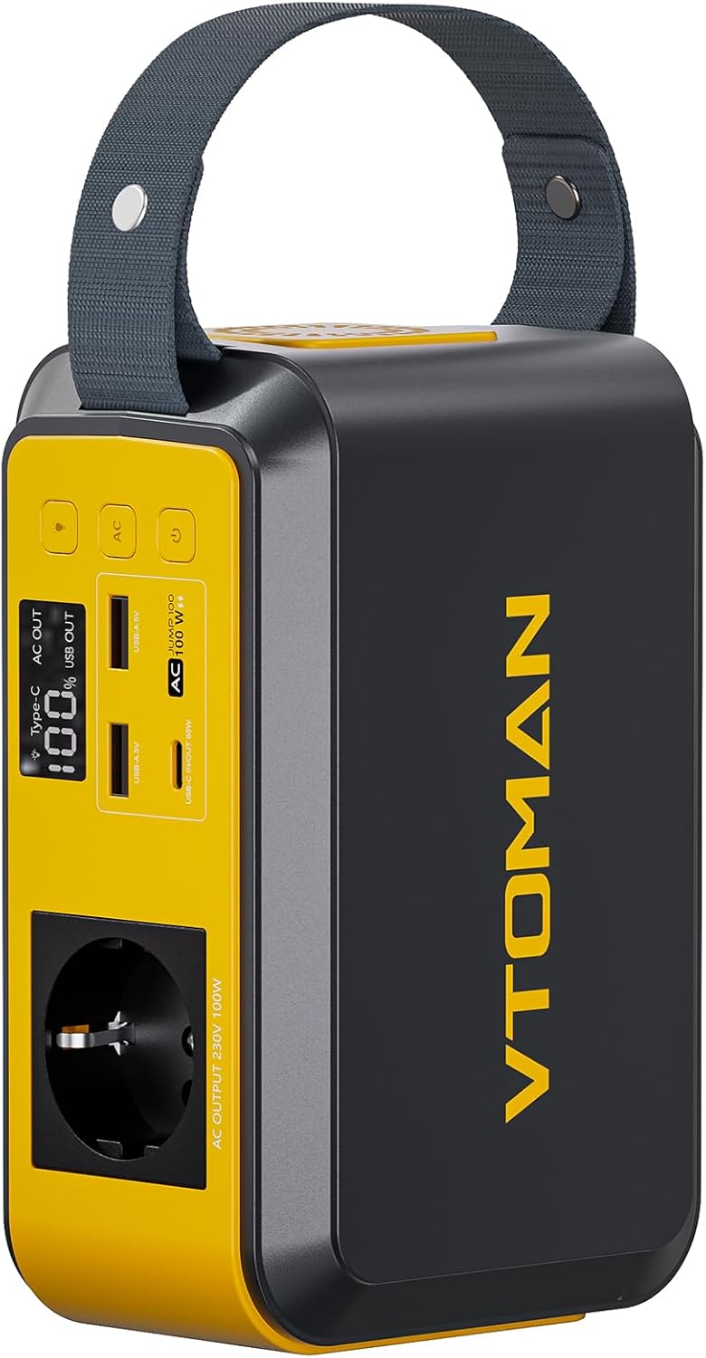 VTOMAN Jump 100 Central Eléctrica Portátil 100W 89,6Wh LiFePO4