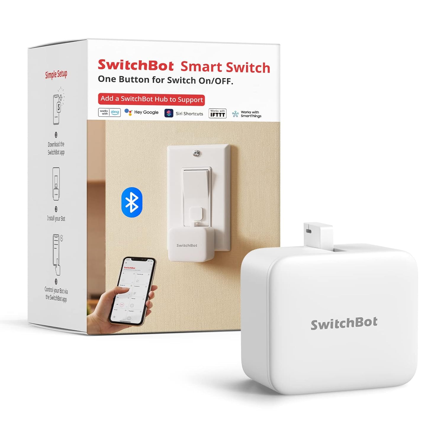 SwitchBot Smart Button Pusher Blanco